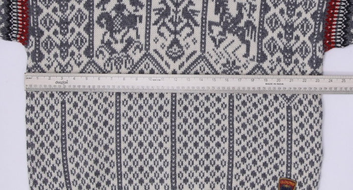 Vintage 1994 Dale of Norway Lillehammer Gray Wool Sweater