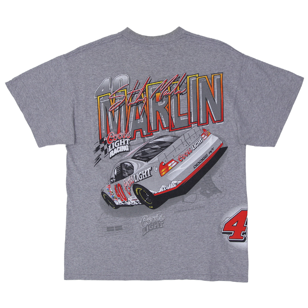 2001 Vintage Sterling Marlin Nascar Coors Light Racing AOP T-Shirt Delta L - Fashion Rerun Vintage Migration_T-Shirt