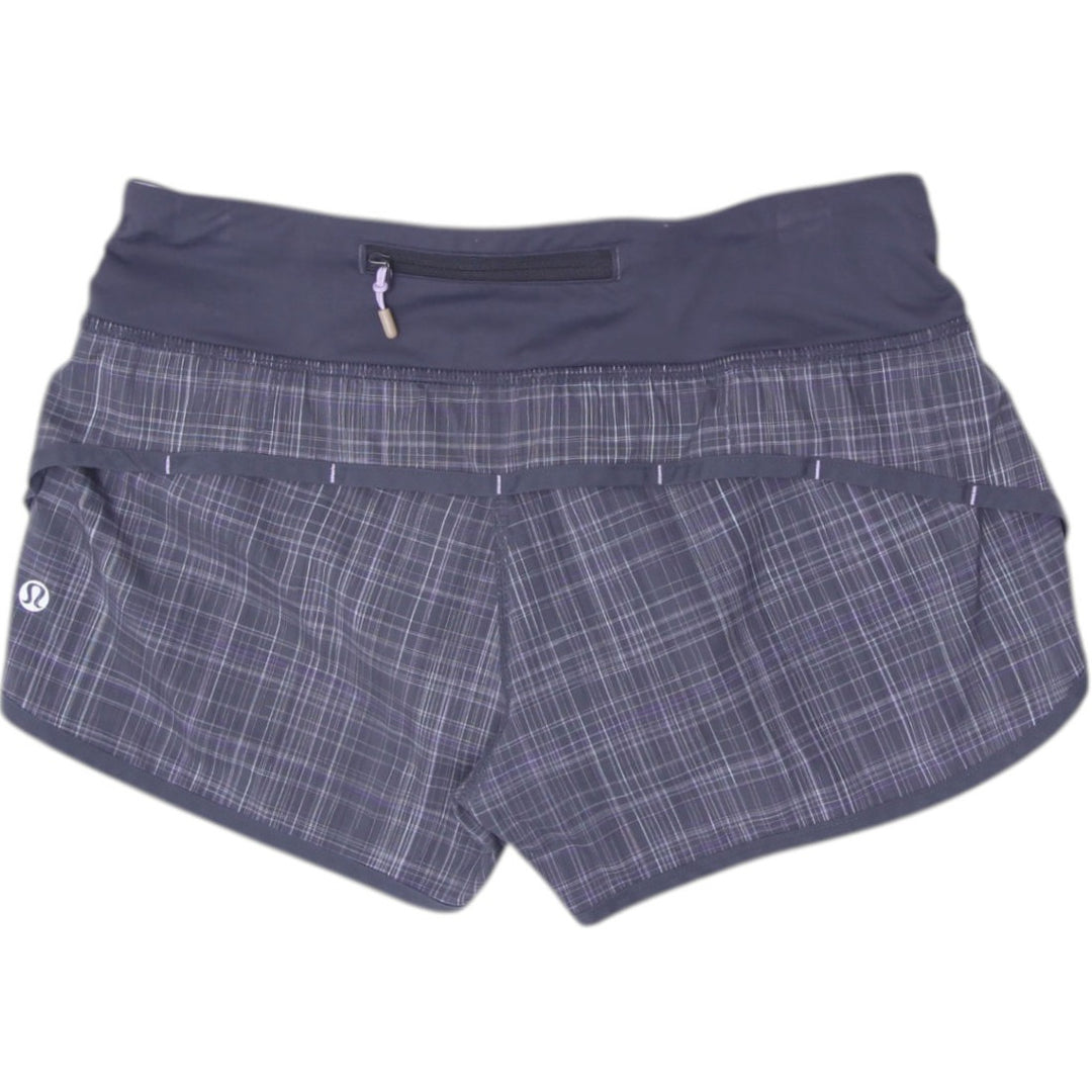 Ladies Lululemon Plaid Speed Short Size 6
