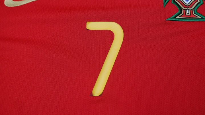Mens Nike Portugal Nike 2008-2010 Euro Football Home Jersey #7 Ronaldo