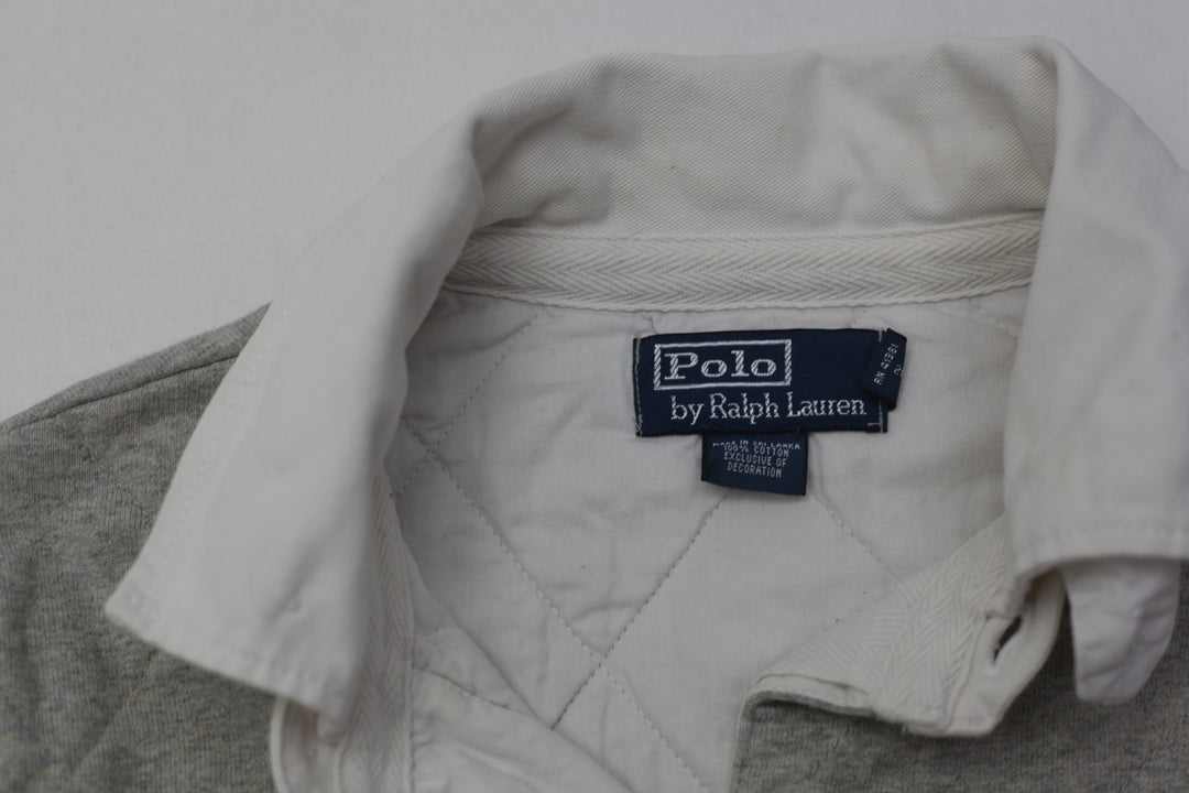 Mens Polo By Ralph Lauren Half Button Long Sleeve Polo Rugby T-Shirt