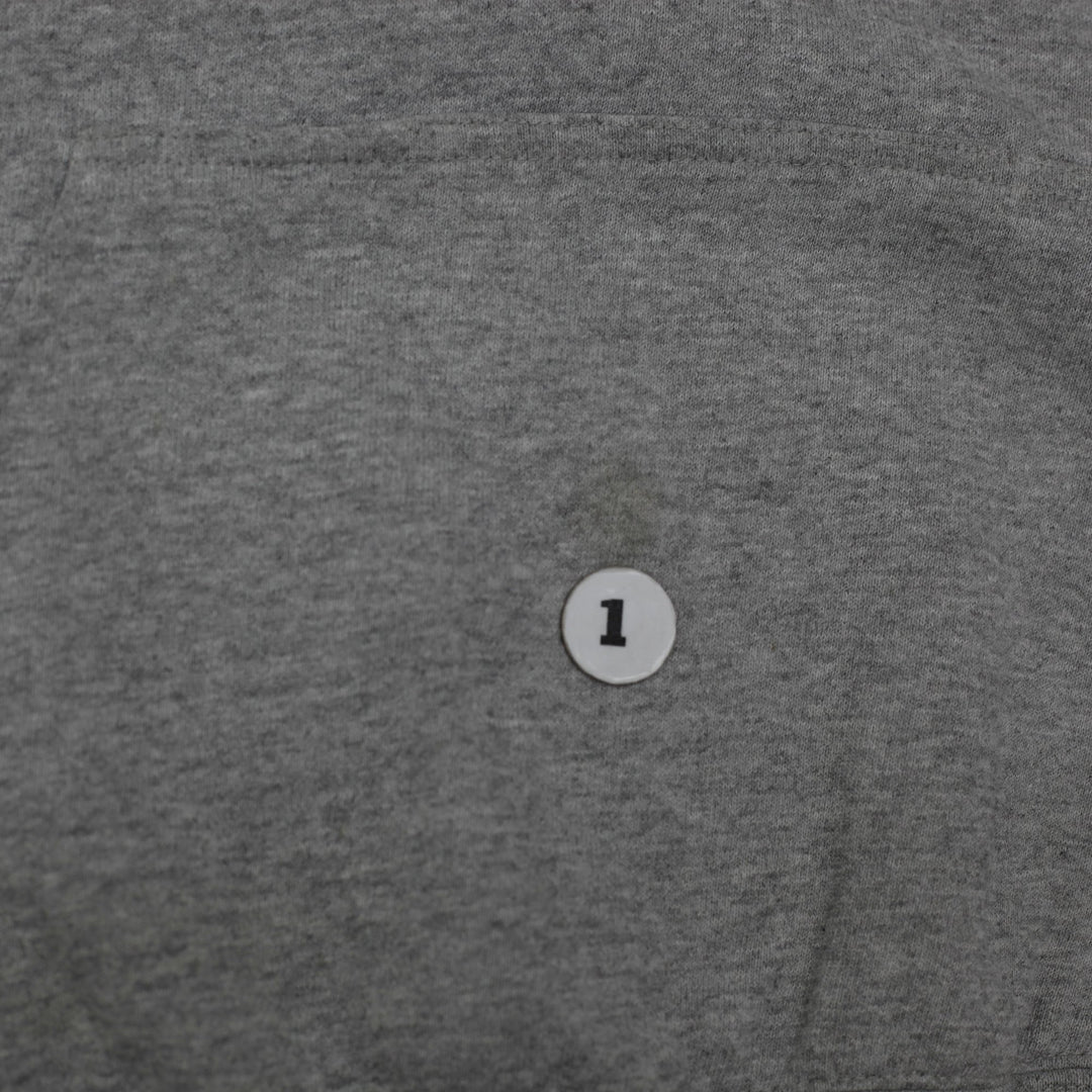 Vintage Mens Nike Hoodie Gray Sweatshirt Logo Pullover | Migration_Hoodies - Detail View | Fashion Rerun