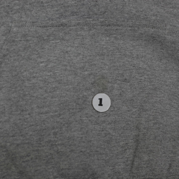 Vintage Mens Nike Hoodie Gray Sweatshirt Logo Pullover | Migration_Hoodies - Detail View | Fashion Rerun