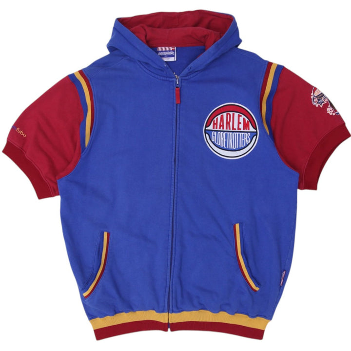 Vintage Mens Fubu Harlem Globetrotters Hoodie Blue Red Graphic | Migration_Hoodies | Fashion Rerun