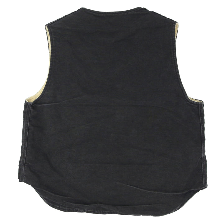 Vintage Carhartt Sherpa Fleece Lined Work Vest | Migration_Vests - Side View | Fashion Rerun