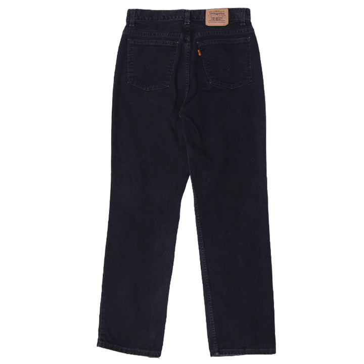 Vintage Levis Orange Tab Black Jeans | Migration_Pants MJ DROP UAENAT20 - Side View | Fashion Rerun