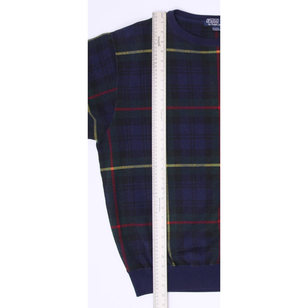 Vintage Ralph Lauren Plaid Modacrylic Cotton Crewneck Sweater Size M | Migration_Knitwear & Sweaters - View 7 | Fashion Rerun