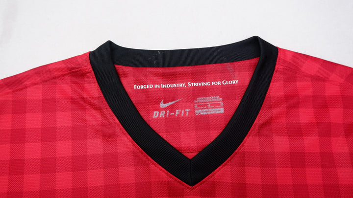 Mens Nike Manchester United Red Short Sleeve Football Shirt 2012/13 Home Jersey