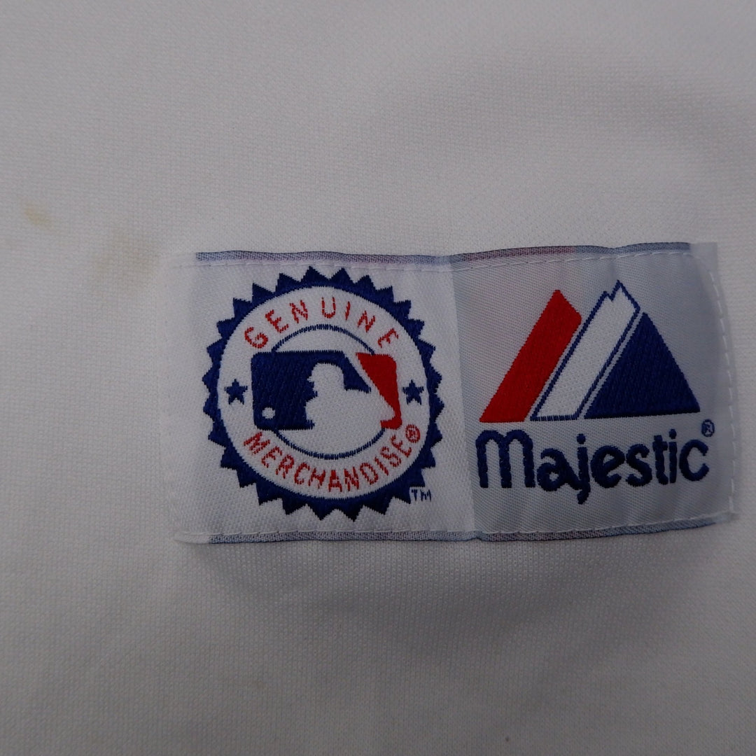 Vintage Blue Jays Majestic #32 Halladay Button Baseball Jersey