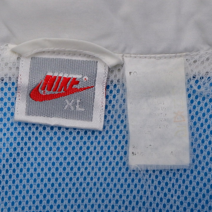 Vintage Nike Windbreaker Jacket Gray Tag 90s Nylon Blue Hooded Mens