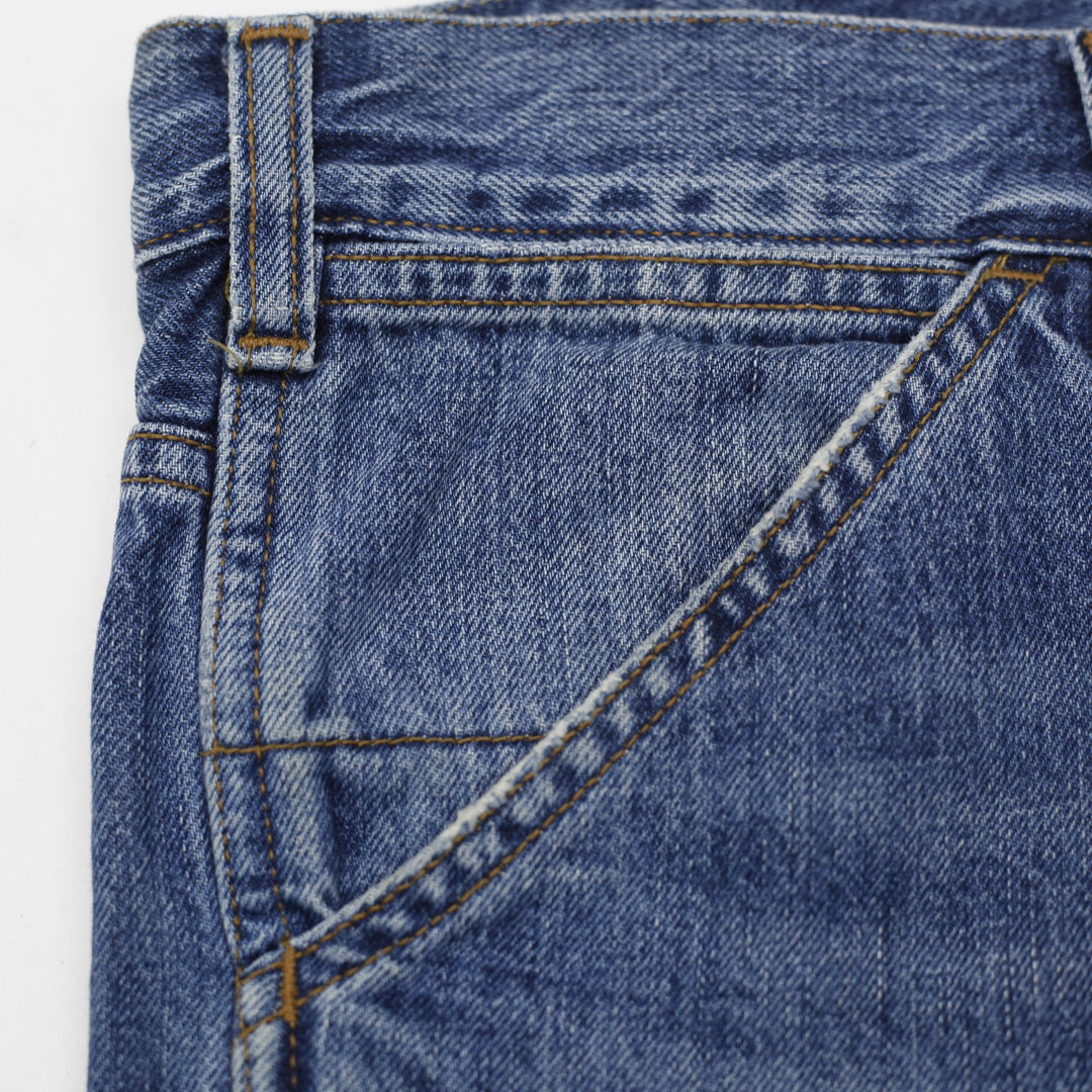 Mens Carhartt WIP Jacob Pant W34 Washed Straight Denim Jeans Size 34