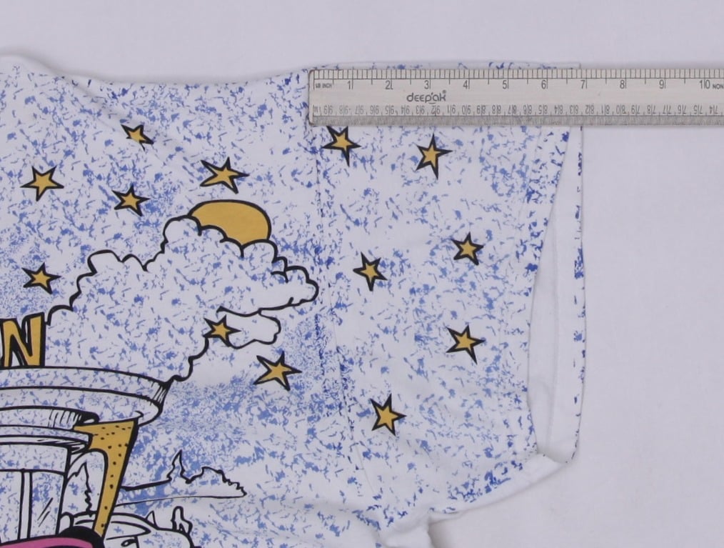 Vintage 90s Disney Mickey Mouse Shirt All Over Print Minnie’s Drive In AOP | Migration_T-Shirts - View 12 | Fashion Rerun