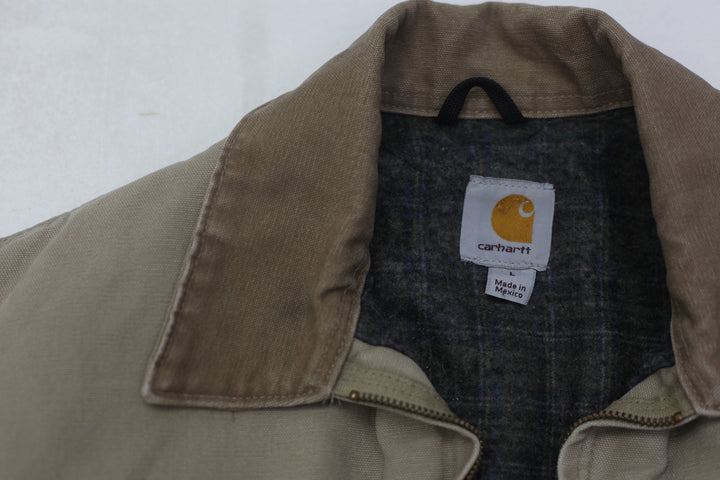 Mens Carhartt J97 266 Cottonwood Detroit Beige Jacket