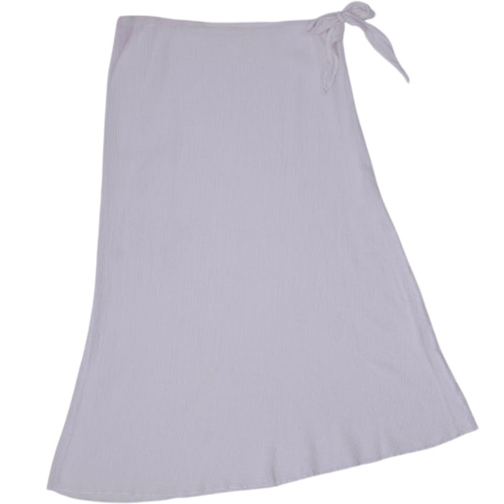 Y2K Ladies Victoria's Secret Wrap Tie Waist 100% Cotton Gauze Skirts White S