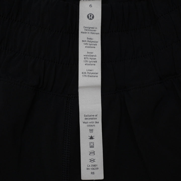 Ladies Lululemon Track That High-Rise Lined Short Size 6