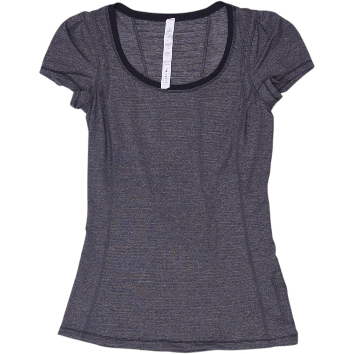 Ladies Lululemon Run Swiftly Short Sleeve Gathered Sleeve Running T-Shirt Size 4