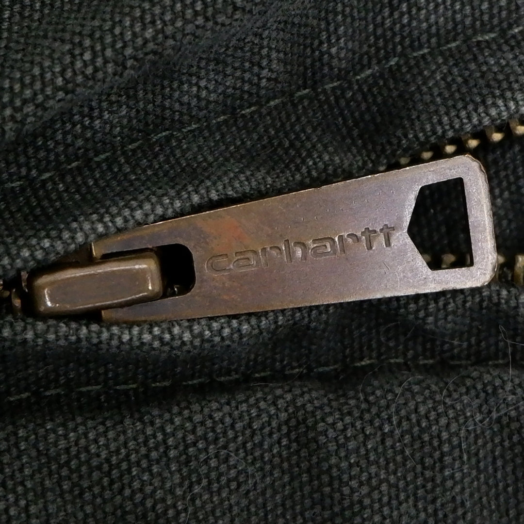 Mens Carhartt Vest Black Workwear Sherpa Lined Canvas