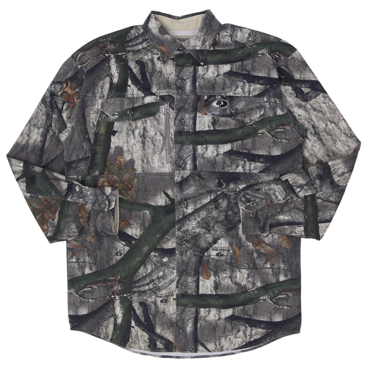 Mens Russell Outdoors Forest Camo Long Sleeve Shirt - Fashion Rerun Vintage Migration_Shirt