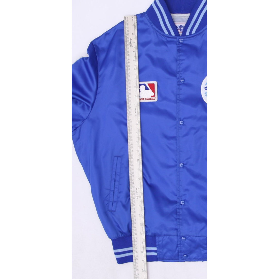 Vintage Toronto Blue Jays Chalk Line Satin Snap Button Jacket L | Migration_Jackets - View 8 | Fashion Rerun