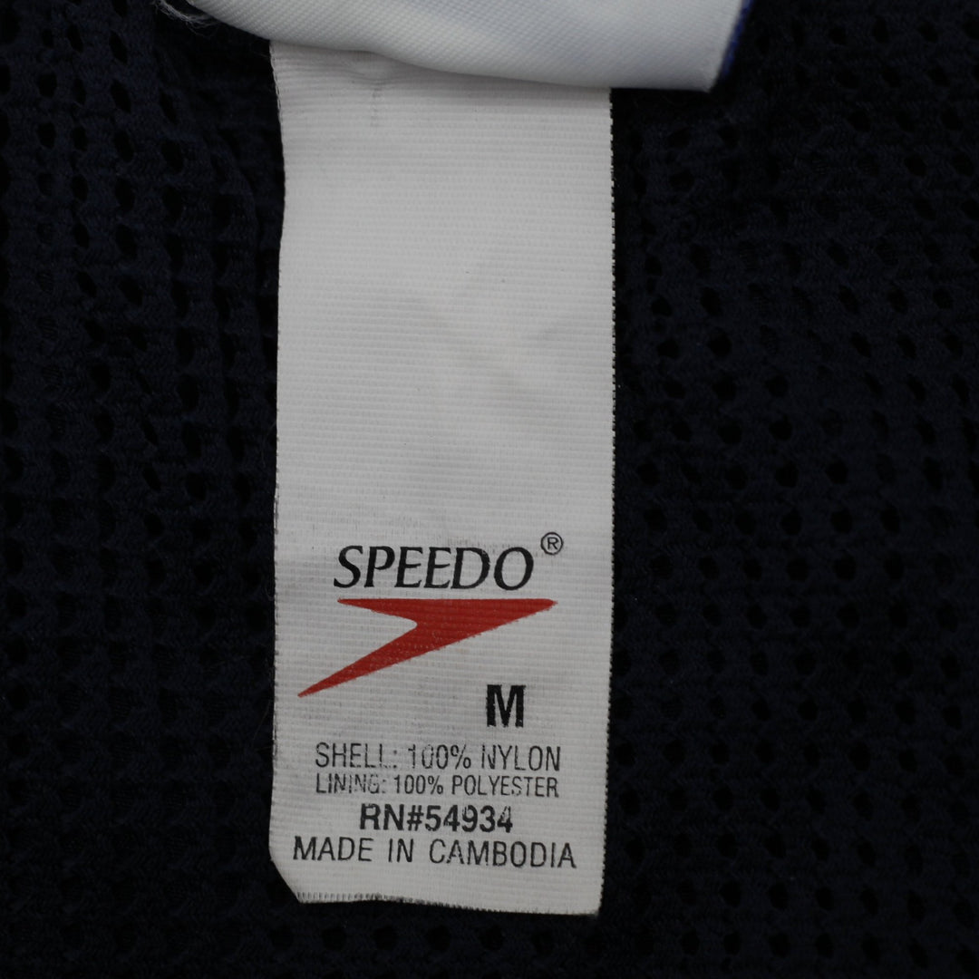 Vintage Speedo Swim Trunks Mens Medium Navy Olive Green Mesh Lined Board Shorts