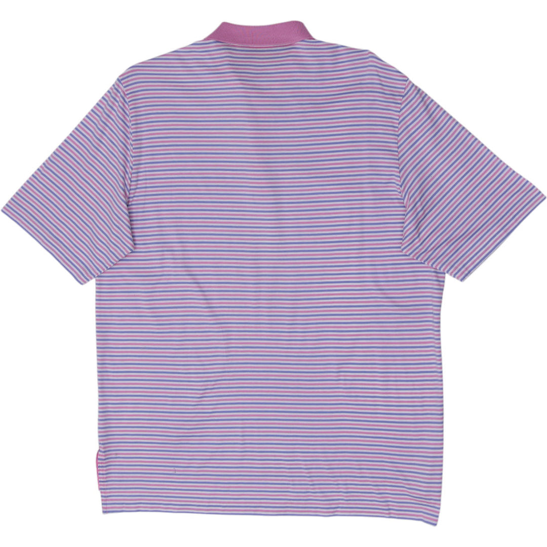 Mens Polo Golf Ralph Lauren Striped Short Sleeve Polo T-Shirt Size L