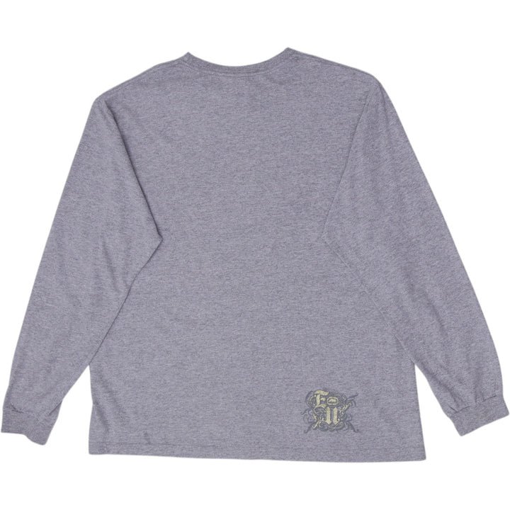 Y2K Mens Ecko Unltd Gray Long Sleeve T-Shirt Size XL