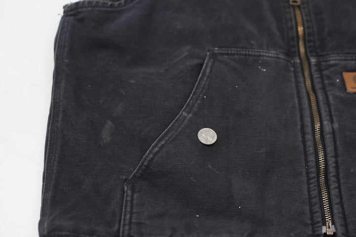Mens V26 BLK Fleece Lined Carhartt Vest