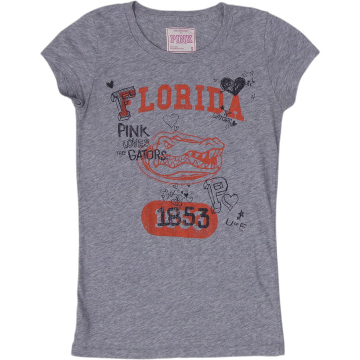 Y2K Ladies PINK Victoria's Secret Graphic Gators tee Size S