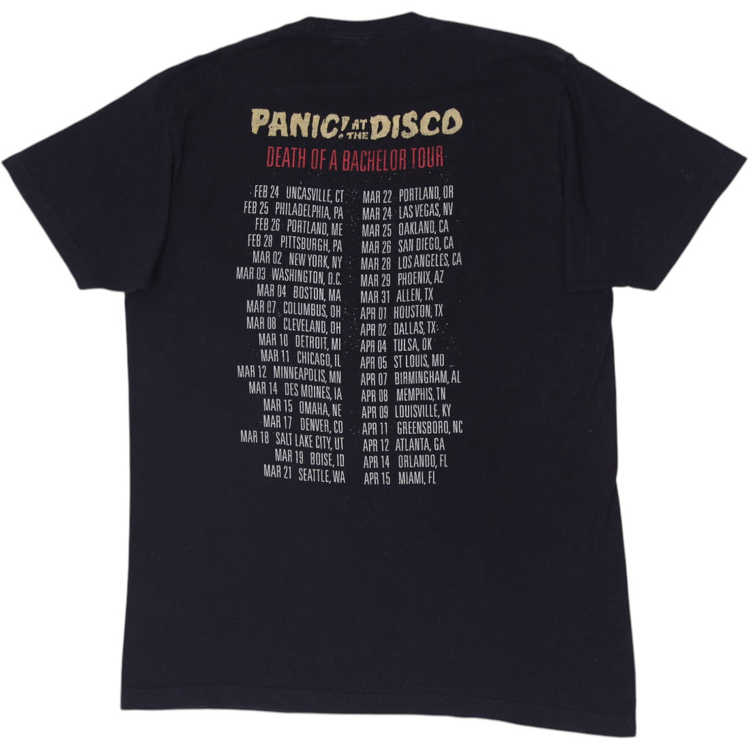 Mens Panic! At The Disco "Death Of A Bachelor" 2017 Concert Tour T-Shirt Large