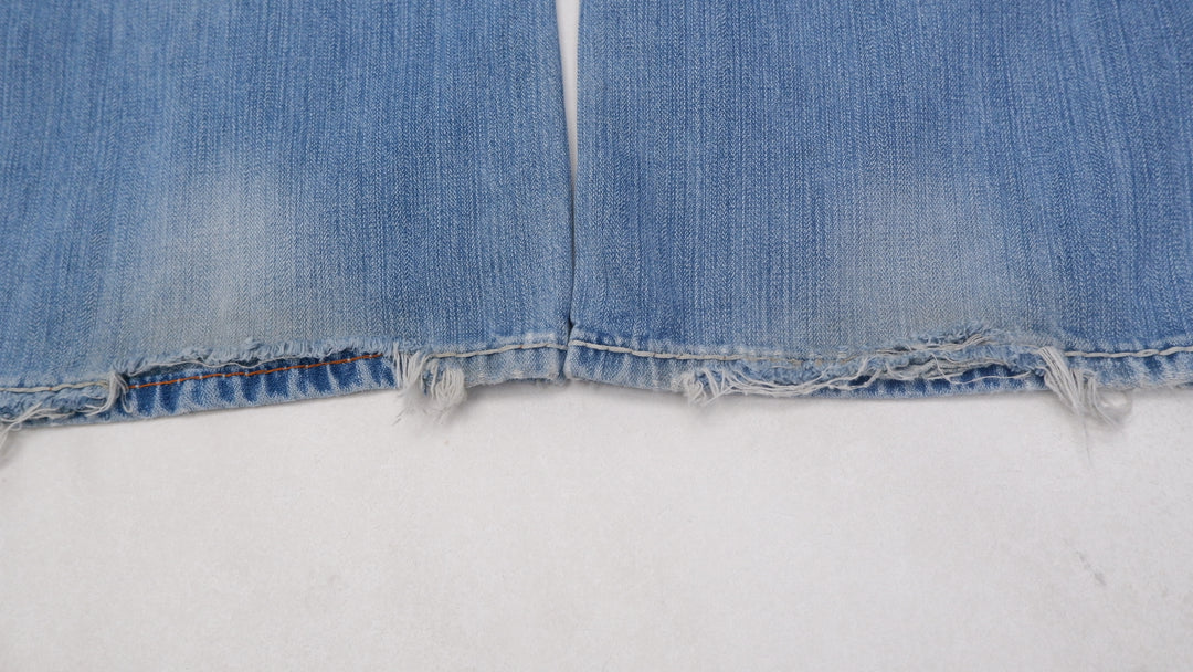 Y2K Mens Rock Revival Paul Boot Wide Leg Jeans