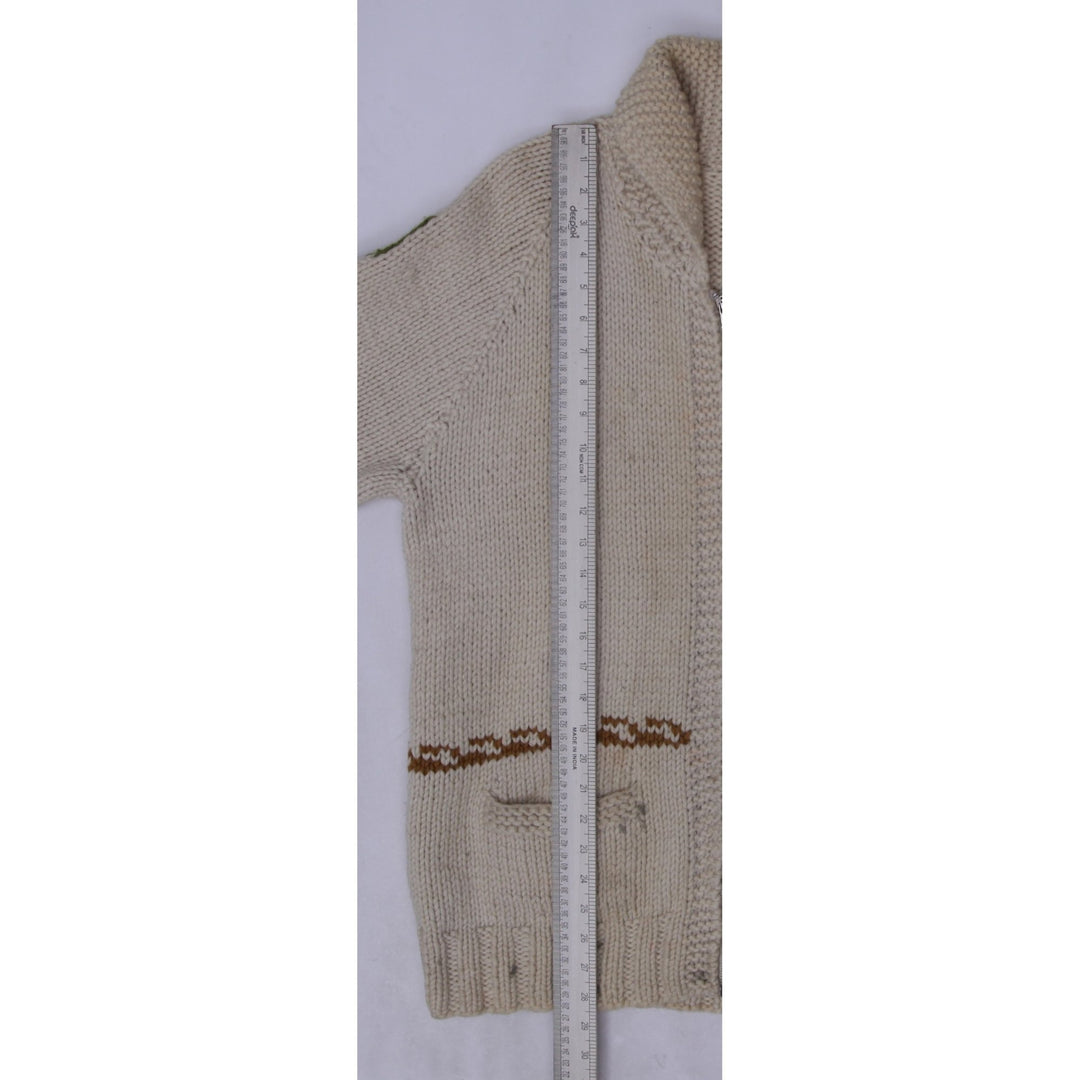 Vintage Mens Patterned Knitwear Full Zip Sweater Size L | Migration_Knitwear & Sweaters - View 12 | Fashion Rerun
