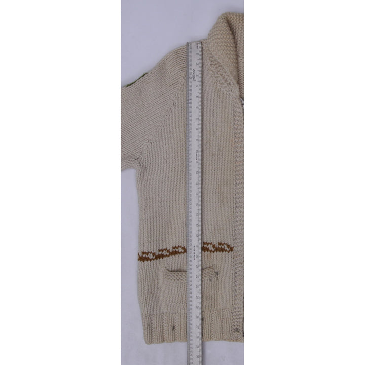 Vintage Mens Patterned Knitwear Full Zip Sweater Size L | Migration_Knitwear & Sweaters - View 12 | Fashion Rerun