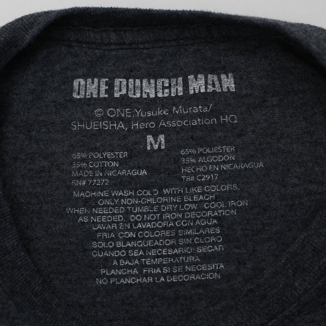 Mens One Punch Man Genos Cyborg Graphic T-Shirt Size M
