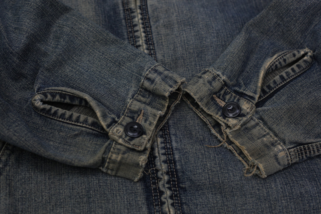 Mens Dickies Blue Jean Canvas Workwear Chore Jacket