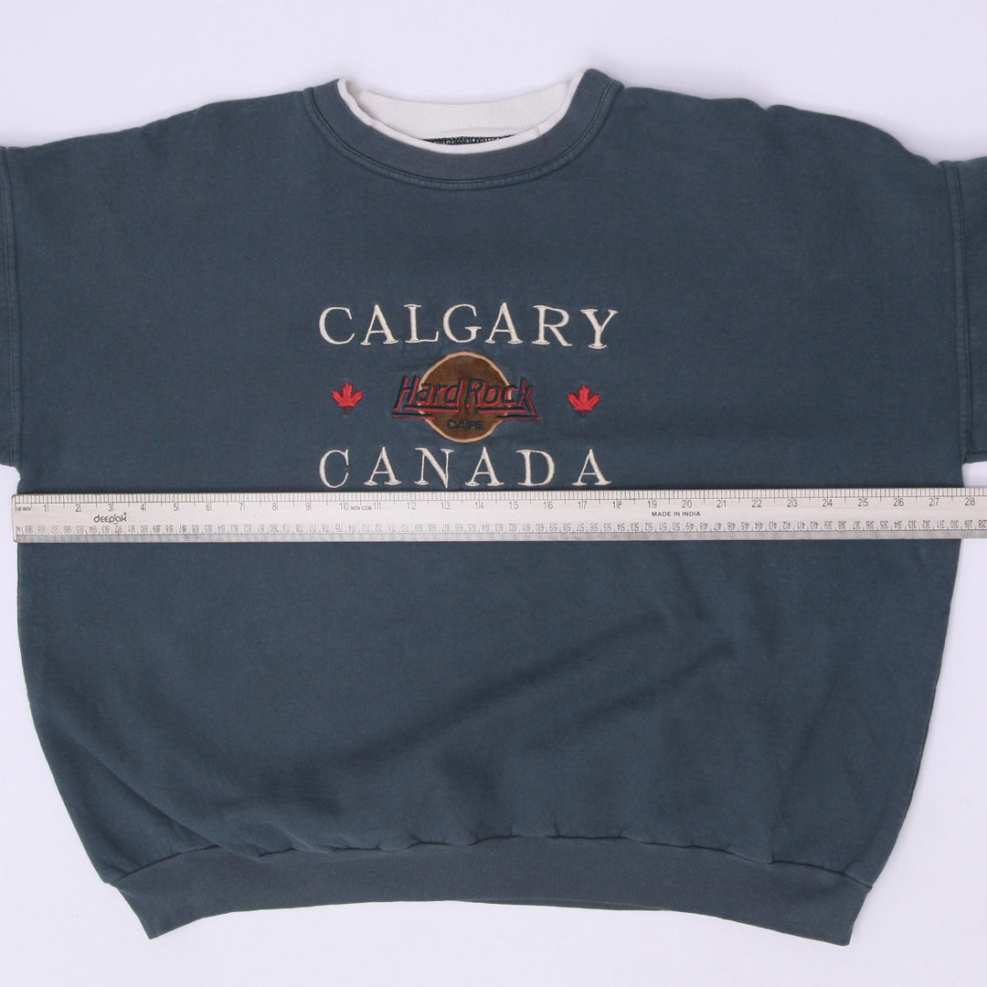 Vintage Mens Hard Rock Cafe Calgary Sweatshirt Size XL