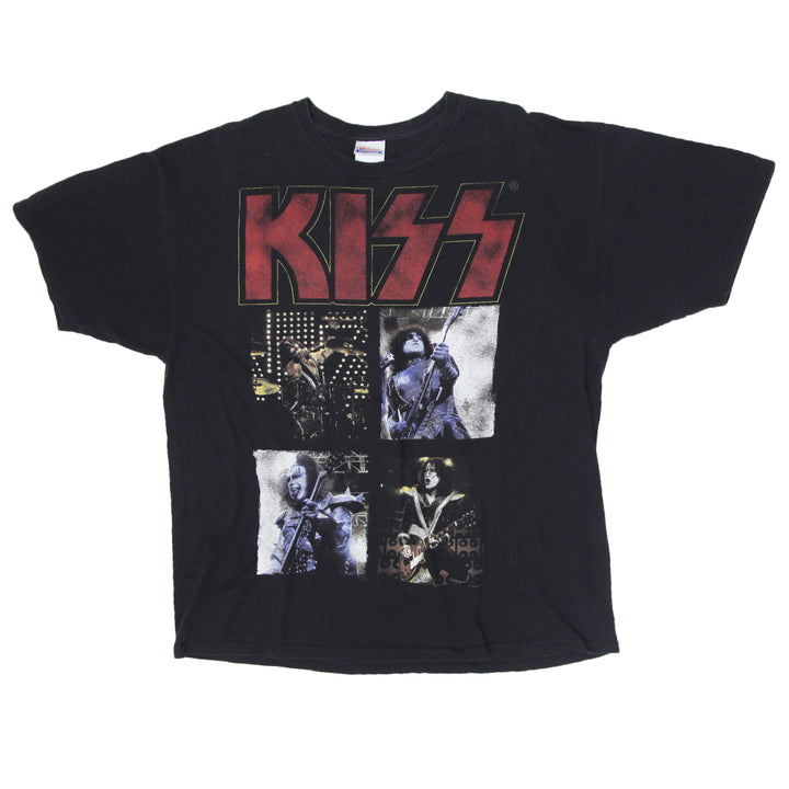 Vintage Kiss Band T-Shirt Black Hanes 2XL