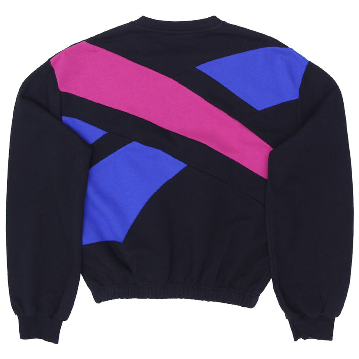 Ladies Reebok Logo Black Sweatshirt - Fashion Rerun Vintage Migration_Sweaters