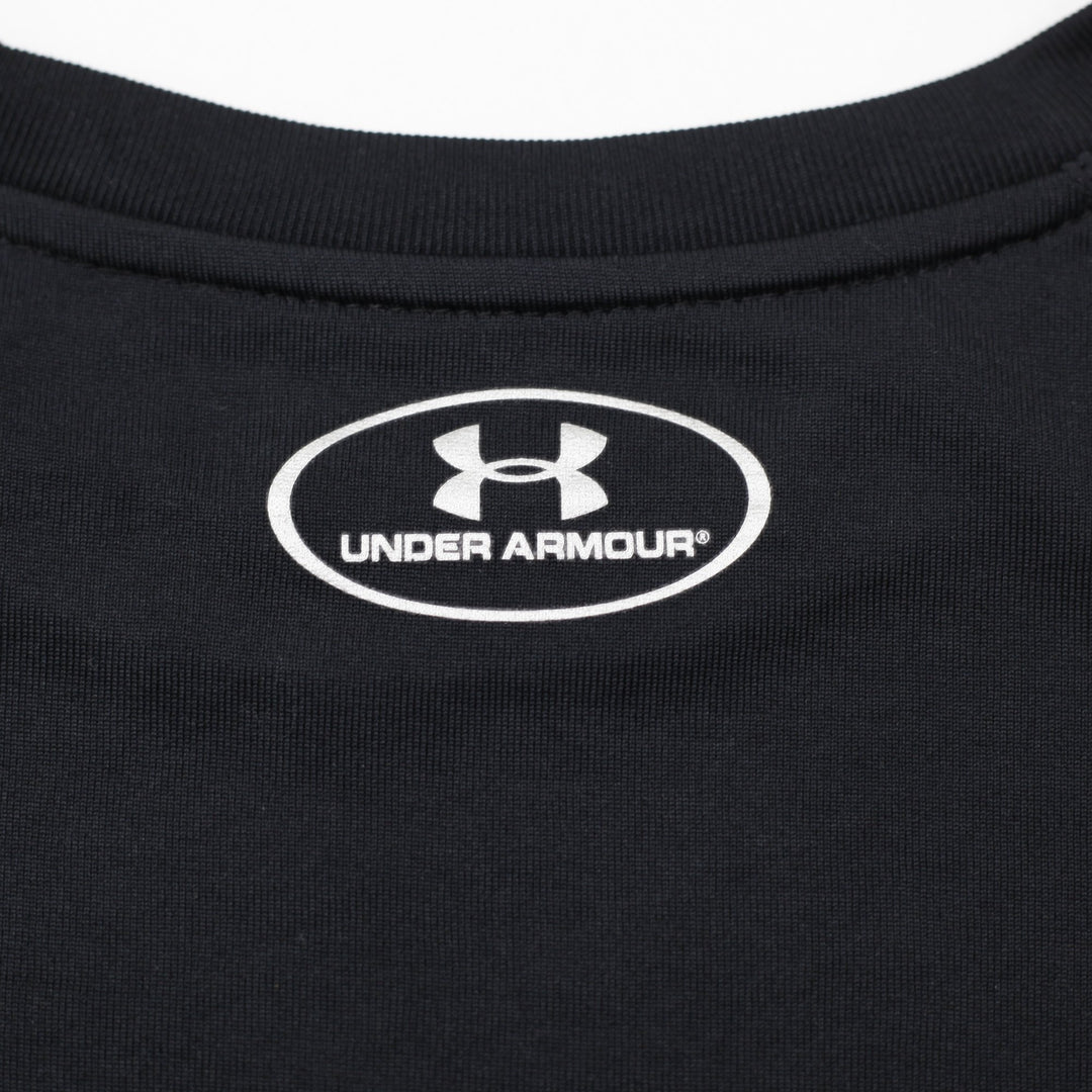 Mens Under Armour HeatGear Black T-Shirt Short Sleeve Athletic