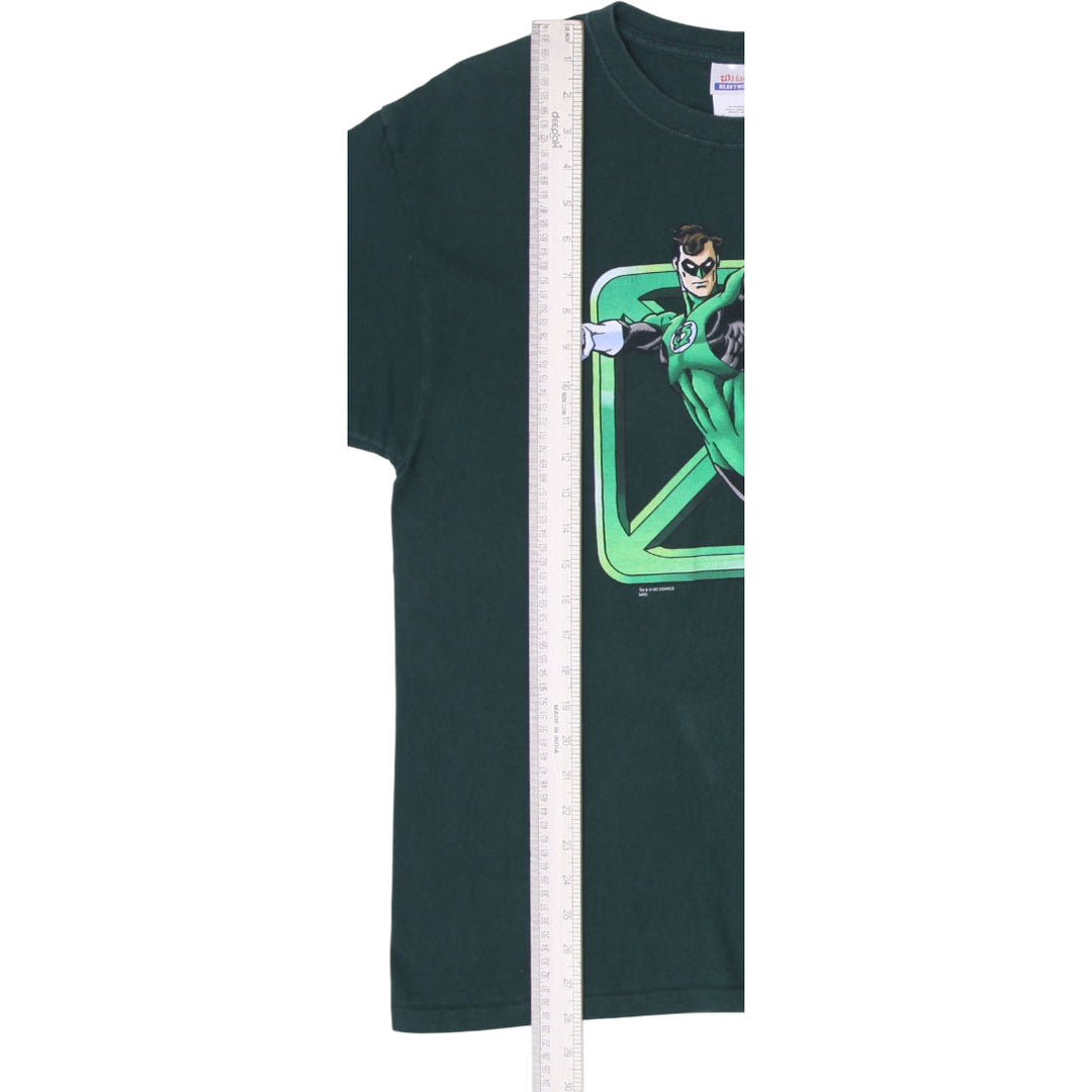 Vintage Mens Hanes Green Lantern Graphic Comic T-Shirt Size L
