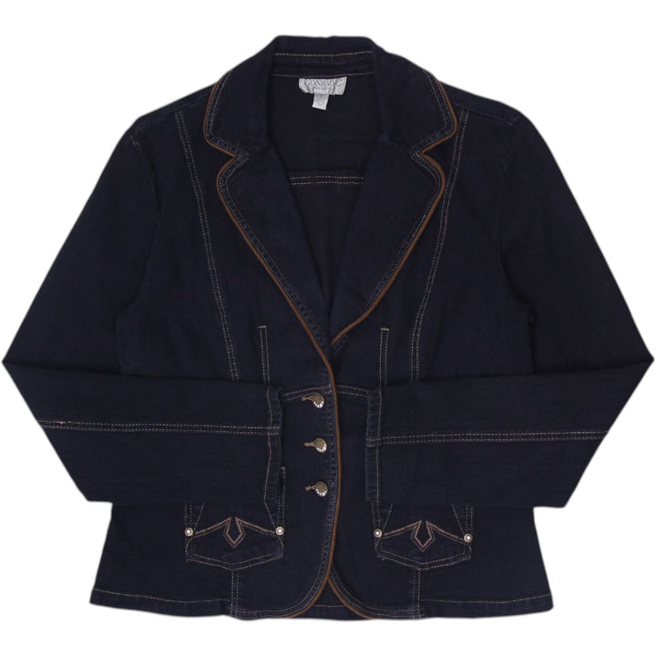 Y2K Ladies Conrad C Weekend Denim Blazer Jacket Size S