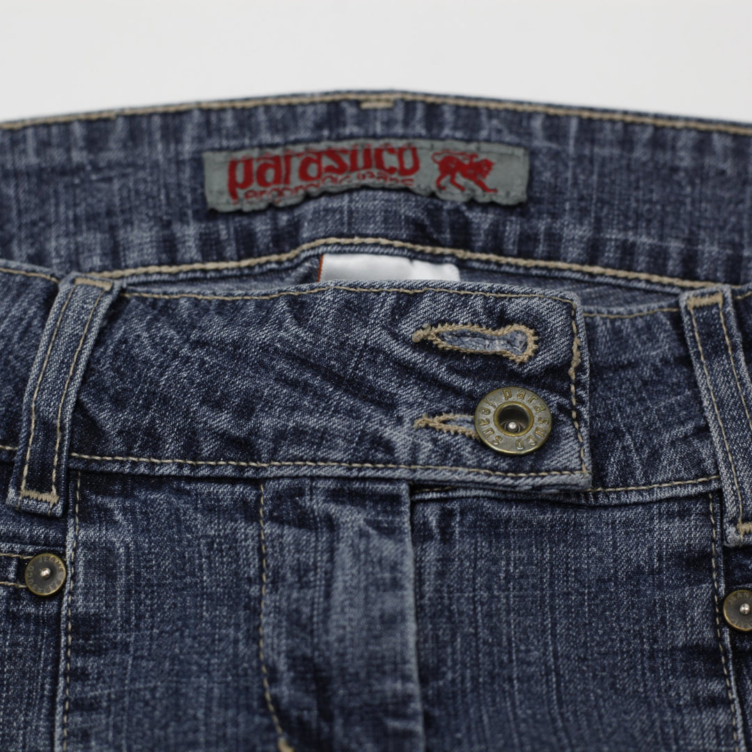 Y2K Ladies Parasuco Stretchable Denim Flare Jeans Size 29