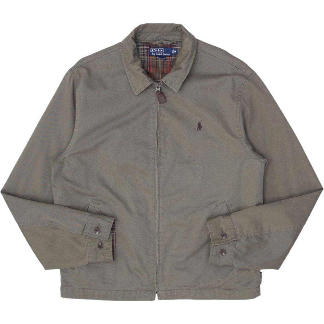 Vintage Mens Polo Ralph Lauren Jacket Khaki Cotton Full Zip | Migration_Jackets RL Collection | Fashion Rerun