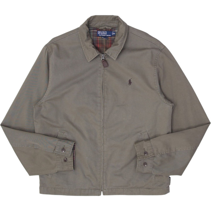 Vintage Mens Polo Ralph Lauren Jacket Khaki Cotton Full Zip | Migration_Jackets RL Collection | Fashion Rerun