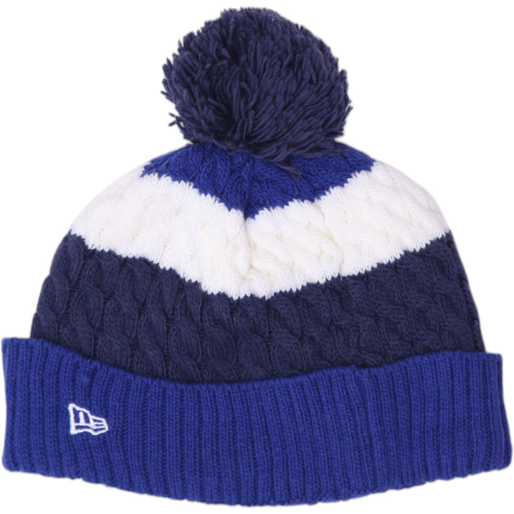Ladies Toronto Blue Jays New Era Cuffed Pom Cable Knit Beanie