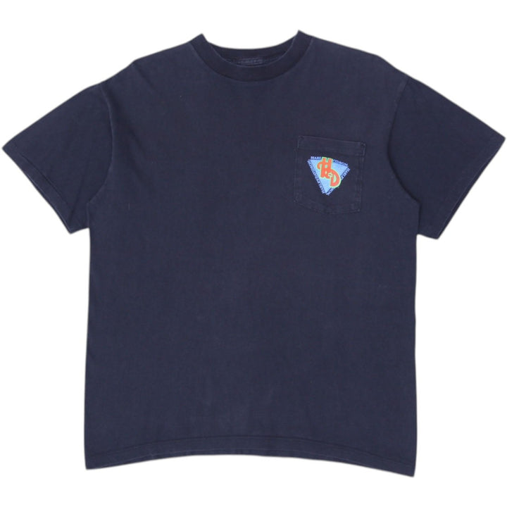 Vintage 90s Feel The Freedom Harley Davidson Single Stitch Pocket T-Shirt L | Migration_T-Shirts | Fashion Rerun