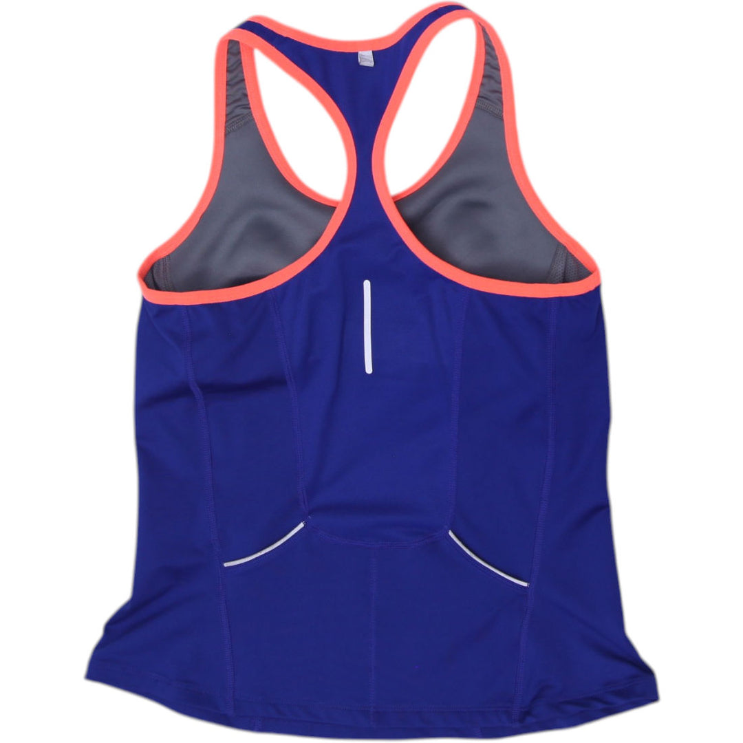 Ladies Nike Dri-Fit Racerback Coral Trim Athletic Tank Top Size S