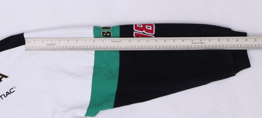 Mens Chase Authentics Racing Jacket White Green Black Pockets Logo