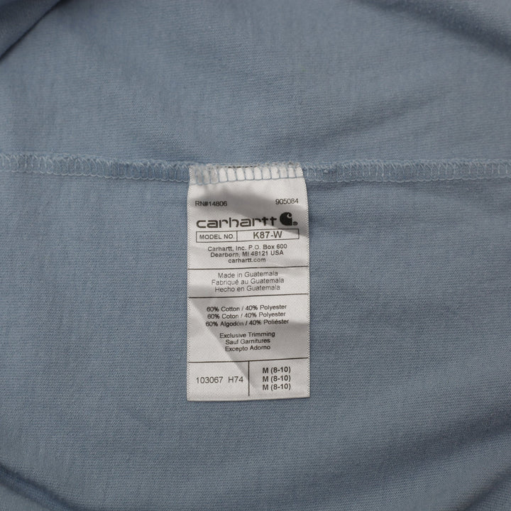 Ladies Carhartt K87-W Pocket Graphic Casual T-Shirt Size M (8-10)