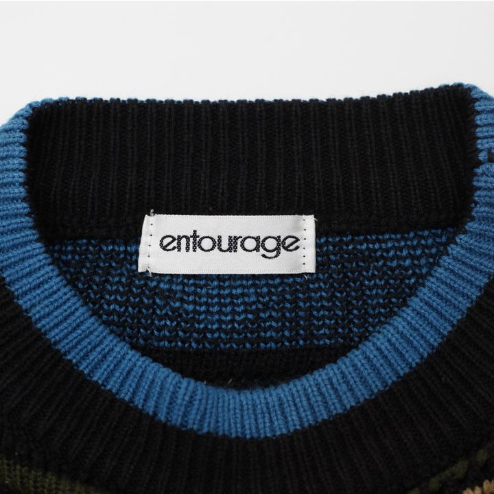 Entourage Graphic Knit Sweater Size L