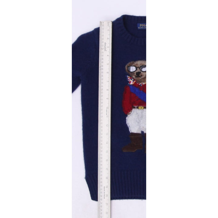 Mens Ralph Lauren Polo Bear Sweater Navy Blue Knit Embroidered Size XS | Migration_Knitwear & Sweaters RL Col | Fashion Rerun